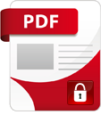 PDF Icon mit geschlossenem Schloss