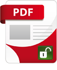 PDF Icon mit geöffnetem Schloss