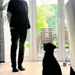 Elsa und ich konzentriert